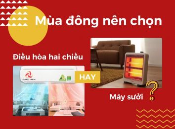 NÊN LỰA CHỌN ĐIỀU HÒA HAI CHIỀU HAY MÁY SƯỞI VÀO MÙA ĐÔNG?