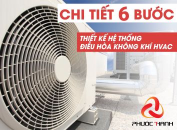 CHI TIẾT 6 BƯỚC THIẾT KẾ HỆ THỐNG ĐIỀU HÒA KHÔNG KHÍ HVAC