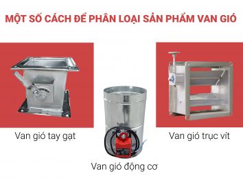 MỘT SỐ CÁCH ĐỂ PHÂN LOẠI SẢN PHẨM VAN GIÓ