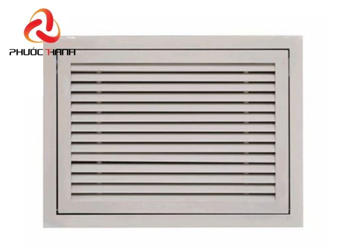 Cửa gió nan lá sách là một trong những cửa gió thải được sử dụng phổ biến