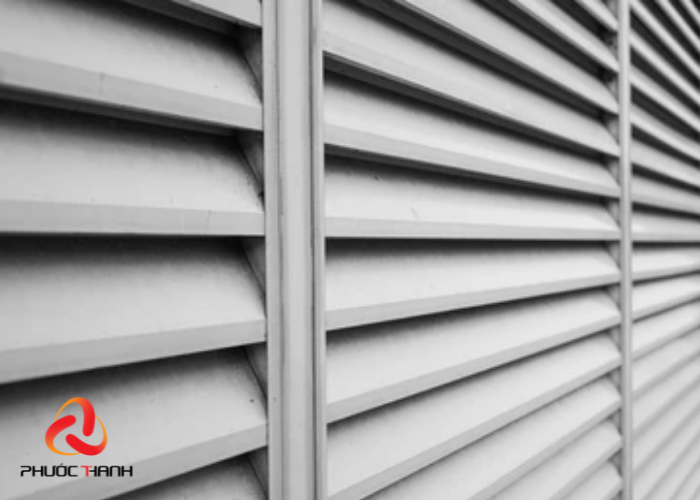 Sử dụng cửa gió nan Z Louver giúp nâng cao tính thẩm mỹ của công trình