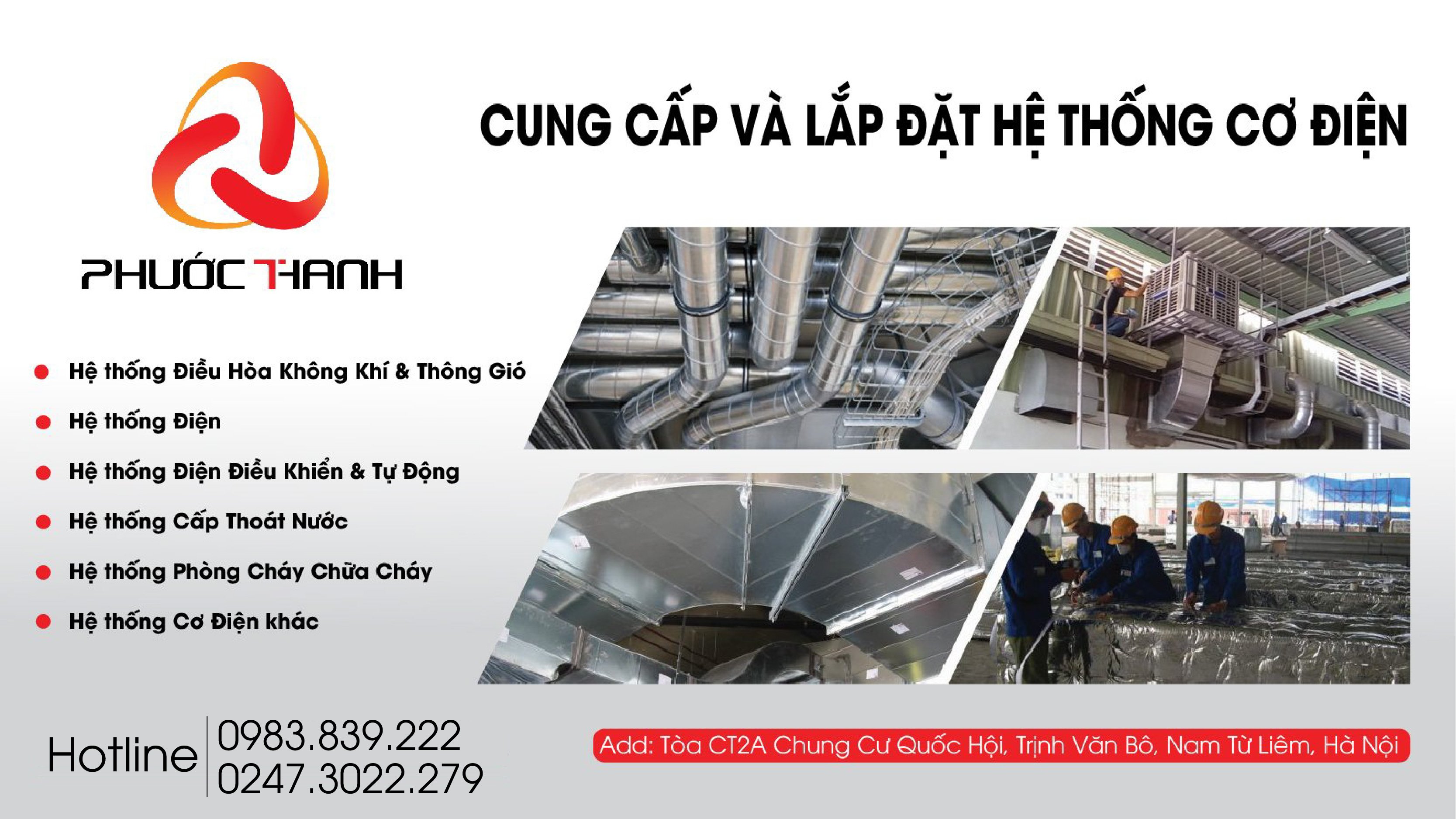 Cung cấp và lắp đặt hệ thống cơ điện