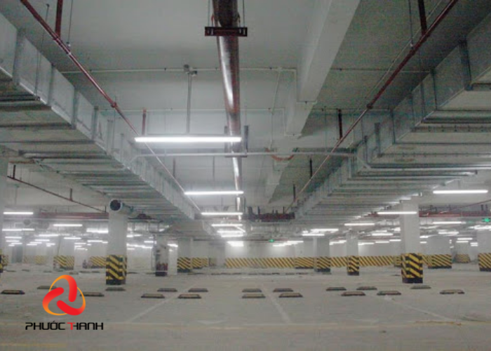 Hệ thống hút khói tầng hầm trong các bãi đậu xe