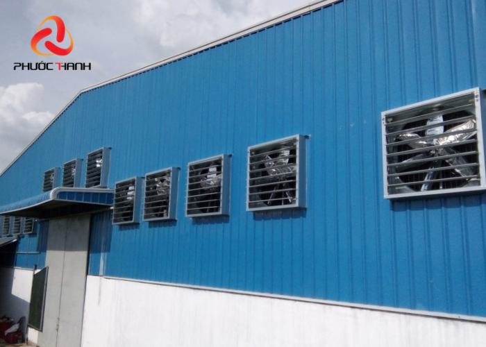 Hệ thống quạt gió được tính toán lắp đặt cẩn thận