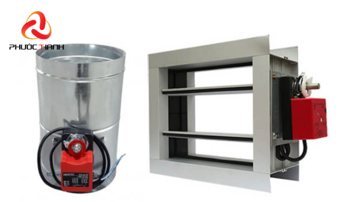 Hai van gió điện phổ biến - Van điện tròn và van điện vuông