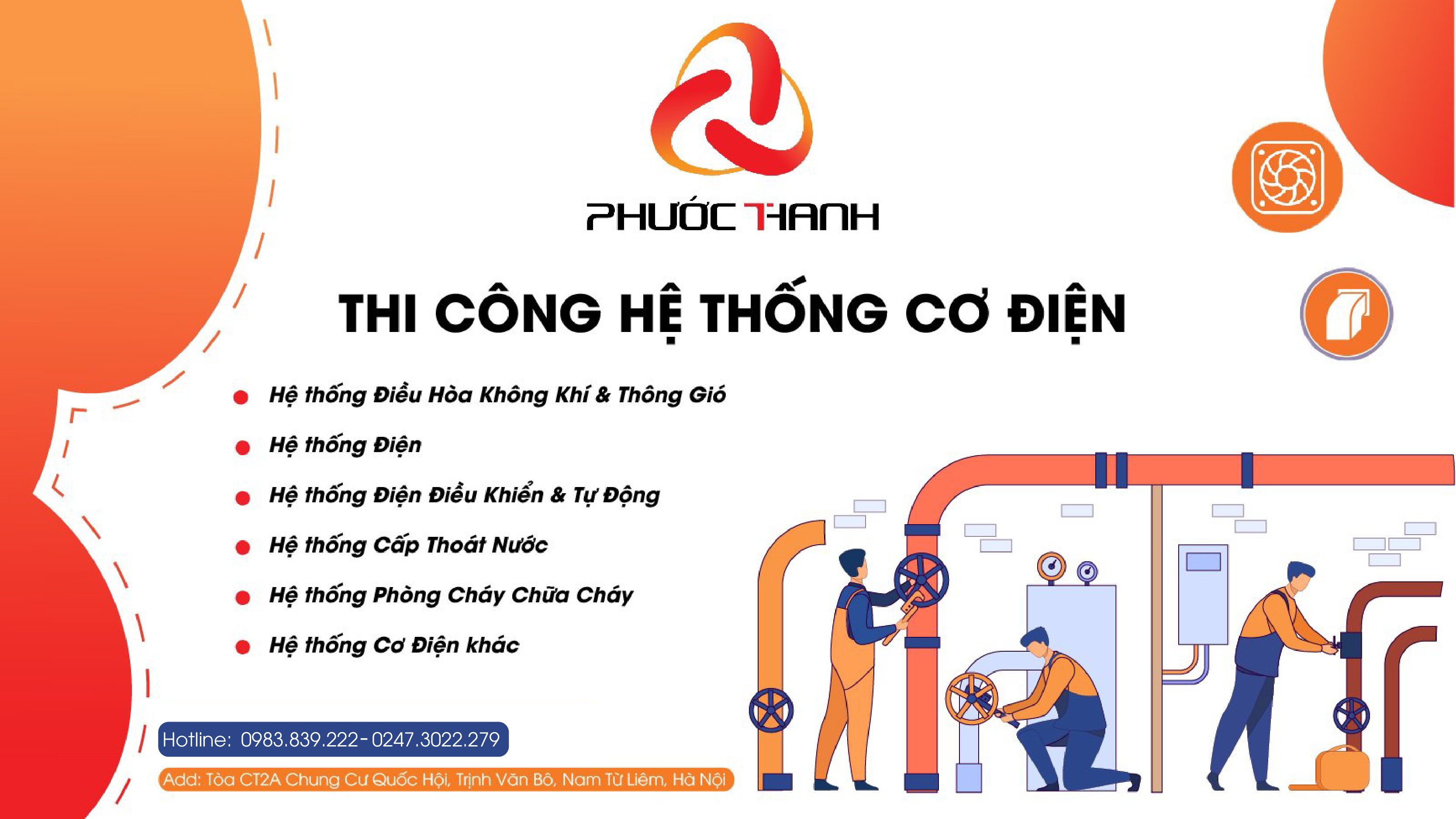 Thi công hệ thống cơ điện