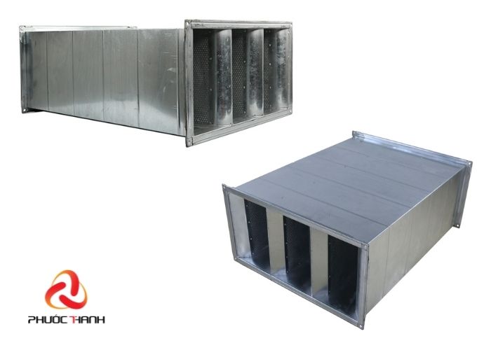 Tiêu âm ống gió kiểu tấm bản/ tiêu âm ống gió vách ngăn