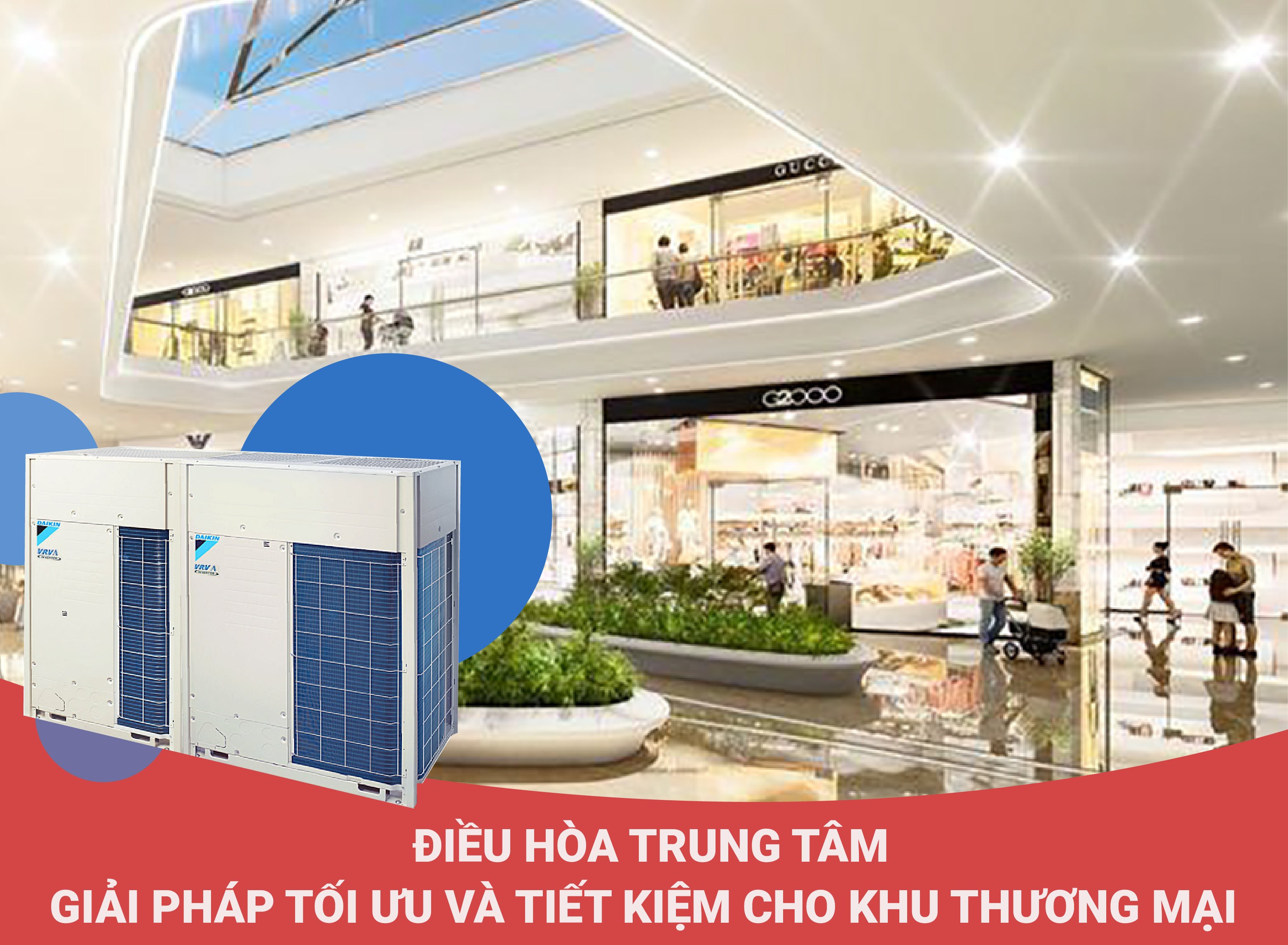 Điều hòa trung tâm là giải pháp tối ưu và tiết kiệm cho khu thương mại