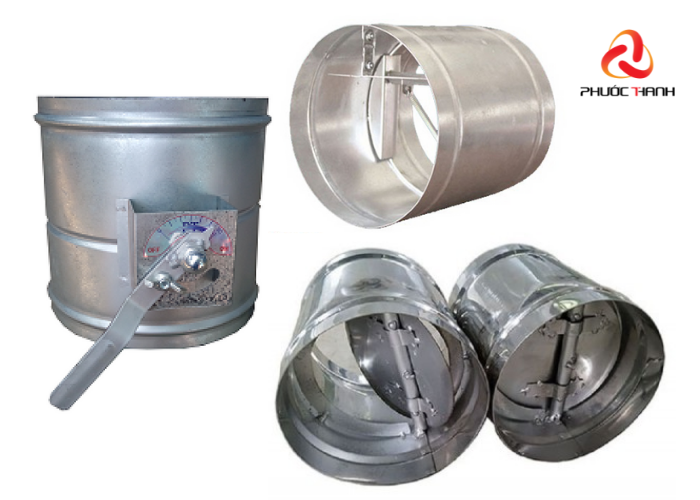 Van gió thường được làm từ tôn mạ kẽm hoặc inox