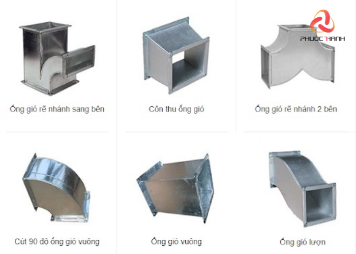 Một số phụ kiện ống gió phổ biến trên thị trường hiện nay