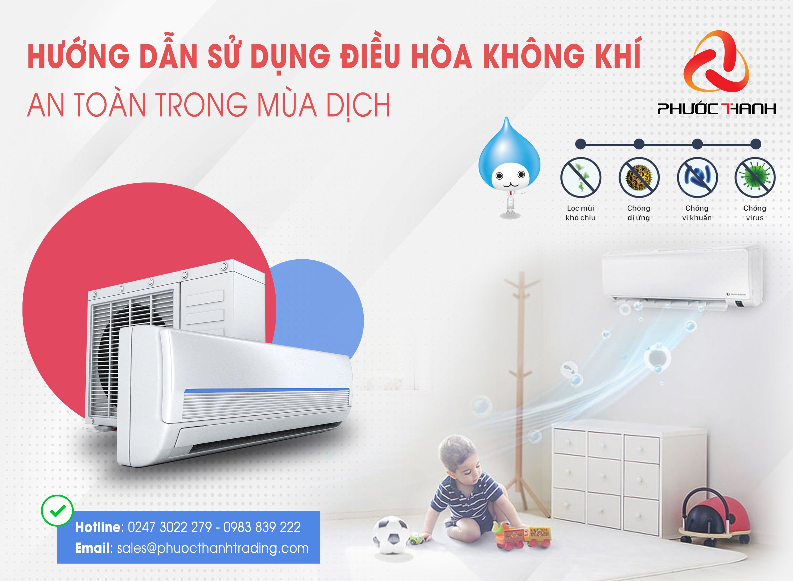 Hướng dẫn sử dụng điều hòa không khí an toàn mùa dịch