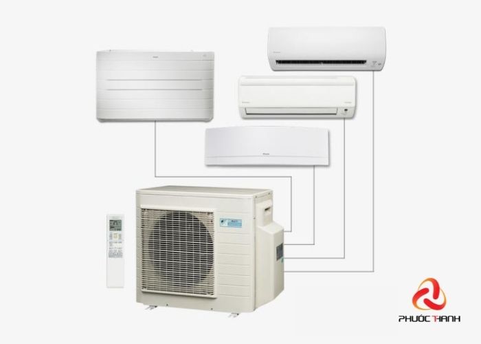 Cấu tạo của hệ thống điều hòa Multi
